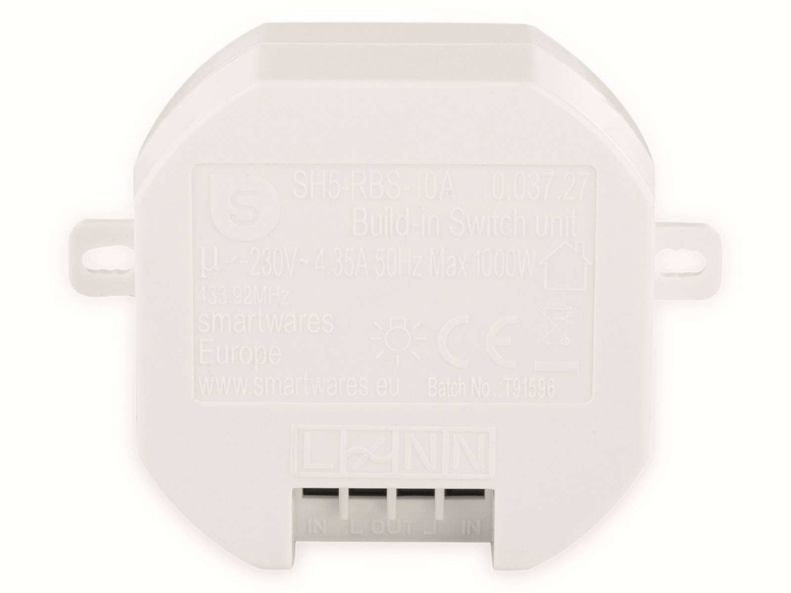 SMARTWARES Lichtschalter-Set SH4-99557, 3x Einbauschalter + FB