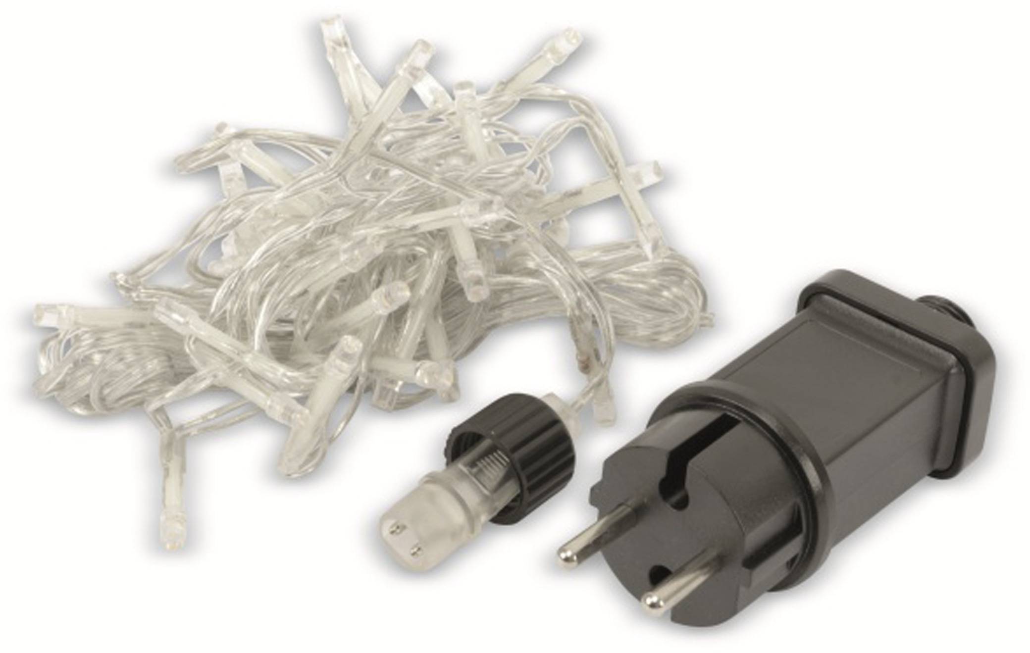 LED-Lichterkette, 720 LEDs, warmweiß, 230V~, IP44, Innen/Außen, silber/transparent