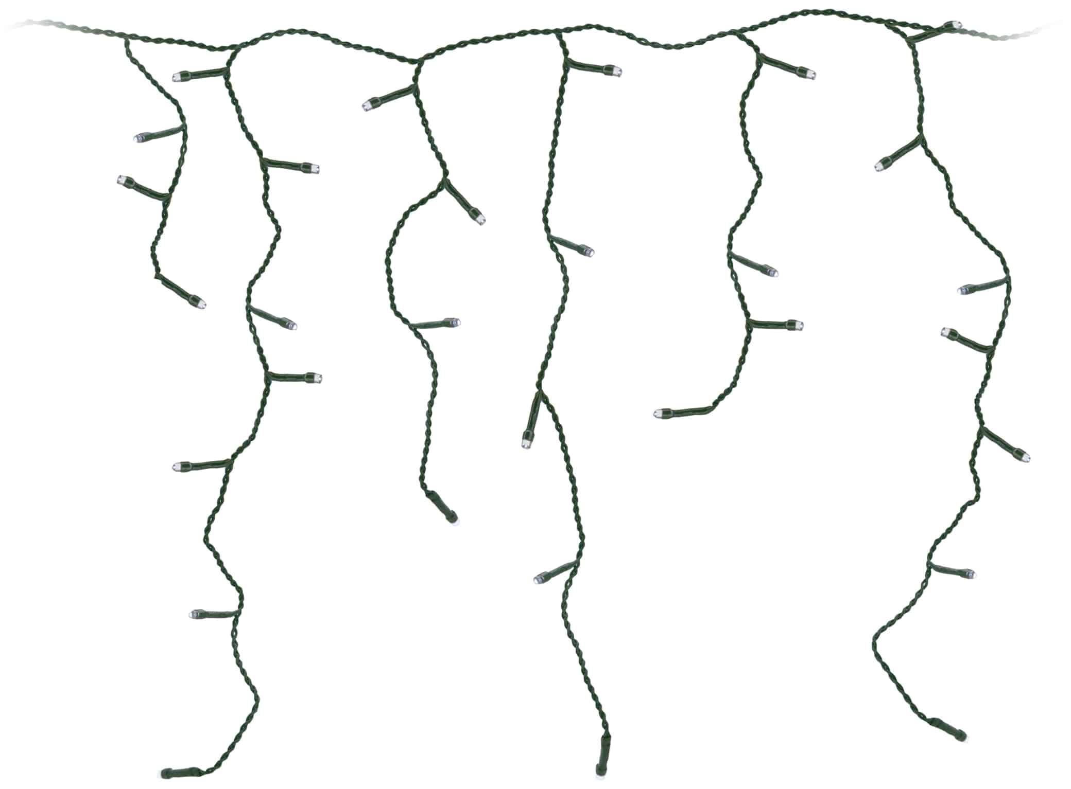 LED-Lichterkette Vorhang, 90 LEDs, warmweiß, 230V~, IP44, 3 m