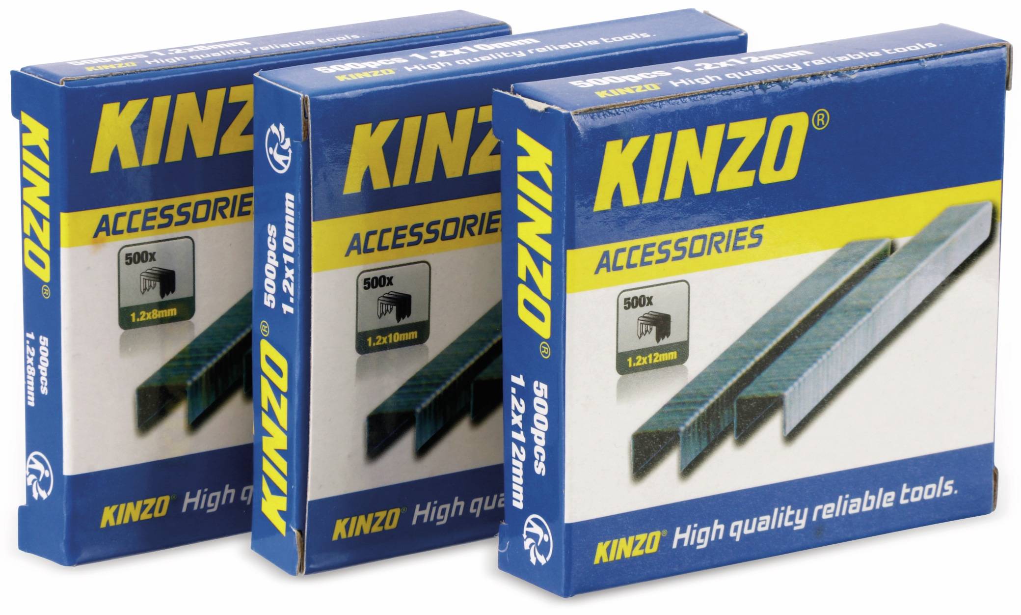 KINZO Heftklammern-Set, 3x500St.