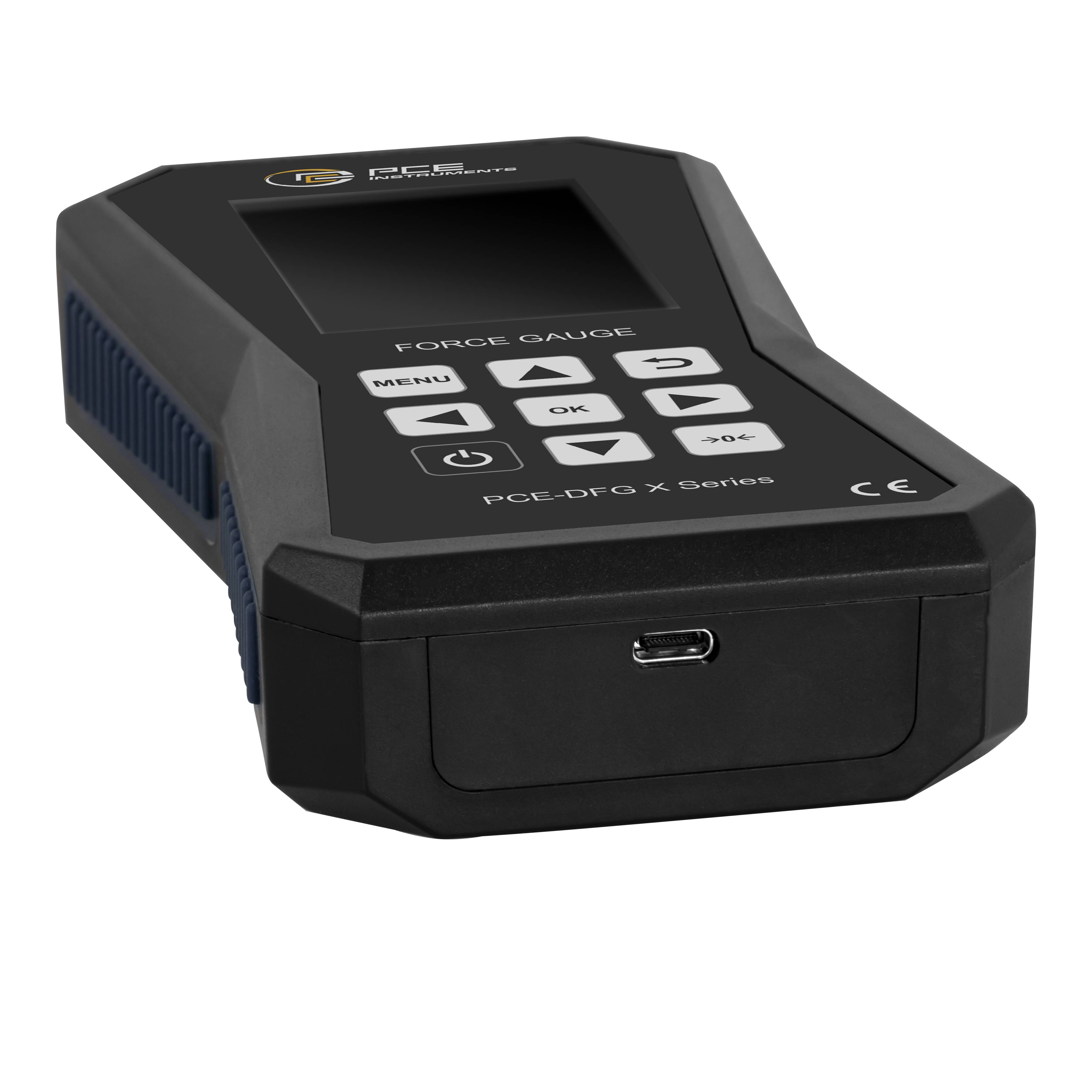 PCE Instruments Kraftmessgerät PCE-DFG 1000 X-ICA inkl. ISO-Zertifikat |1000N |7.200Hz|Genau ±0,05% F.S. |Speicher|IP52