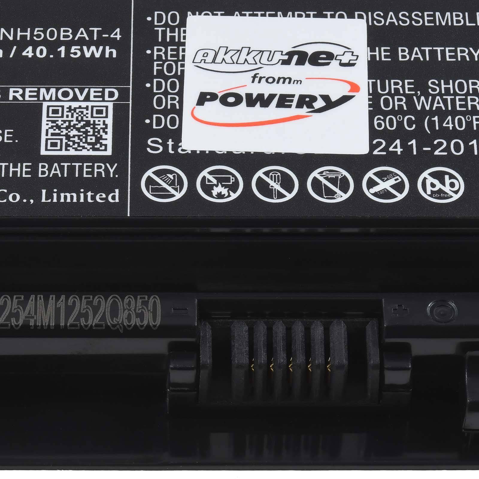 Powery Akku für Hasee CNH5S04 Laptop, 14,6V, Li-Ion