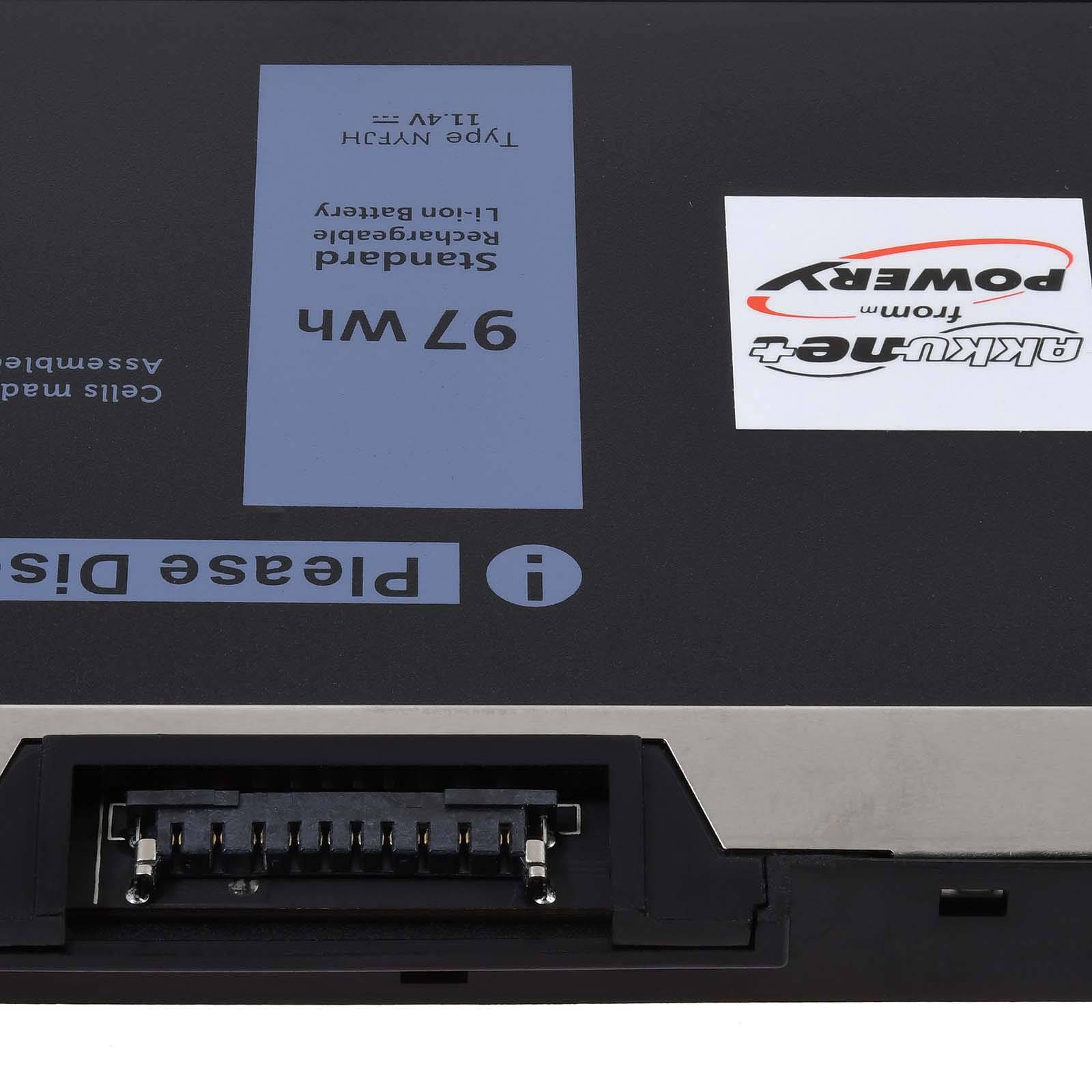 Powery Akku kompatibel mit Dell Typ 5TF10, 11,4V, Li-Polymer