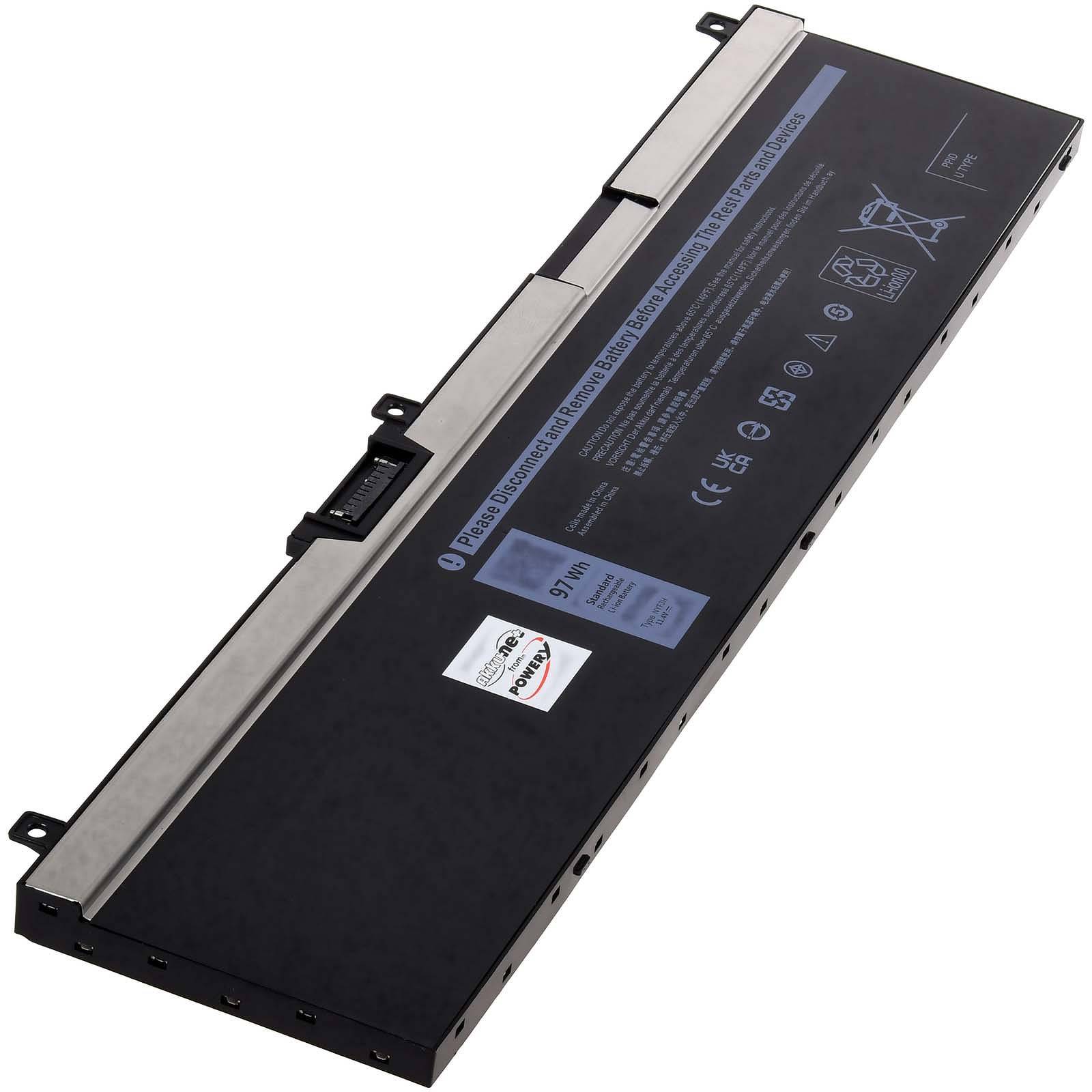 Powery Akku kompatibel mit Dell Typ NYFJH, 11,4V, Li-Polymer