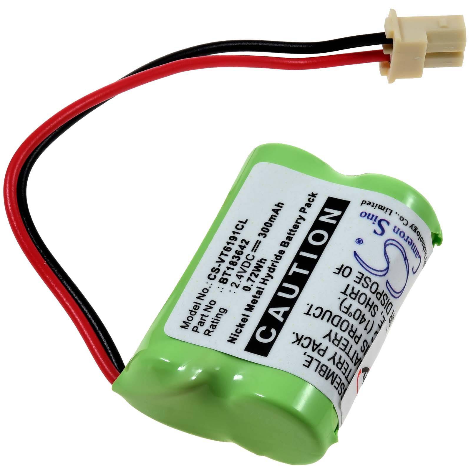 Powery Akku für Vtech LS6005 LS6191 Schnurlostelefon, 2,4V, NiMH