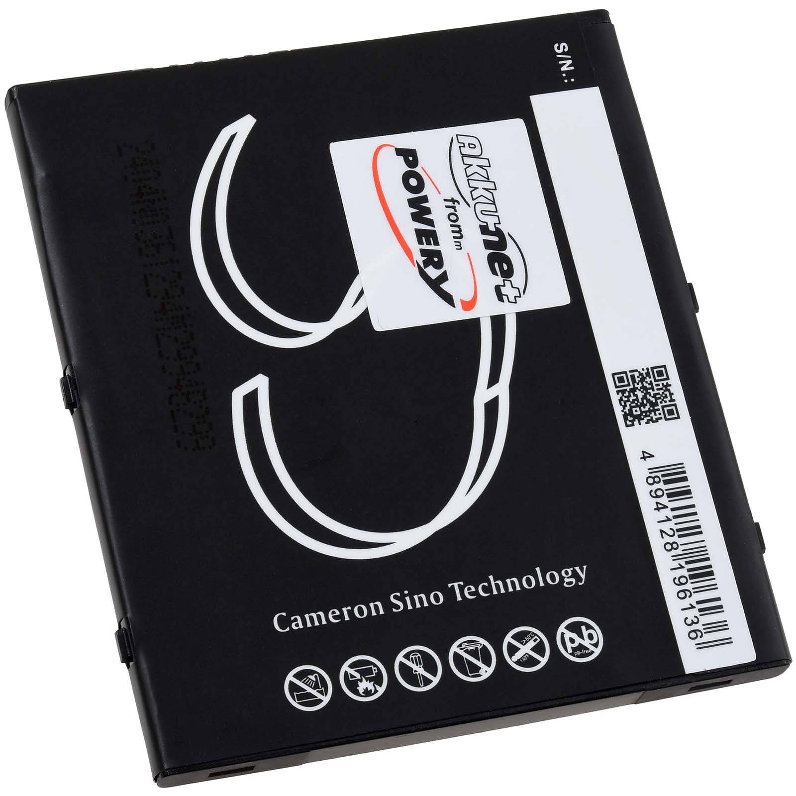 Powery Akku kompatibel mit Zebra Typ BT-000424-00, 3,85V, Li-Polymer