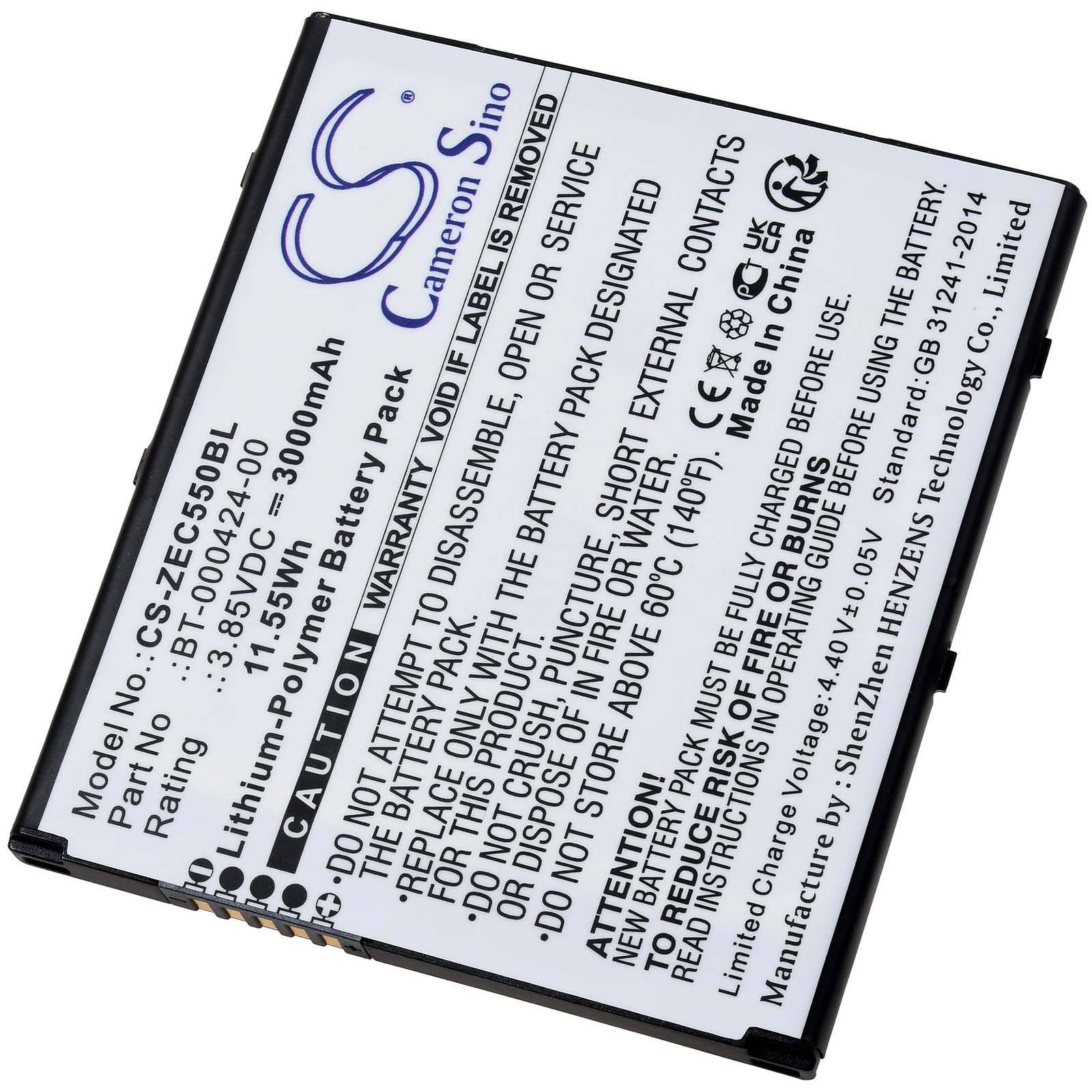 Powery Akku für Zebra EC55AK-21B242-NA Barcode-Scanner, 3,85V, Li-Polymer