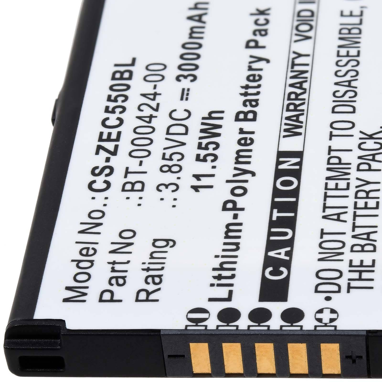 Powery Akku für Zebra EC55AK-21B242-NA Barcode-Scanner, 3,85V, Li-Polymer