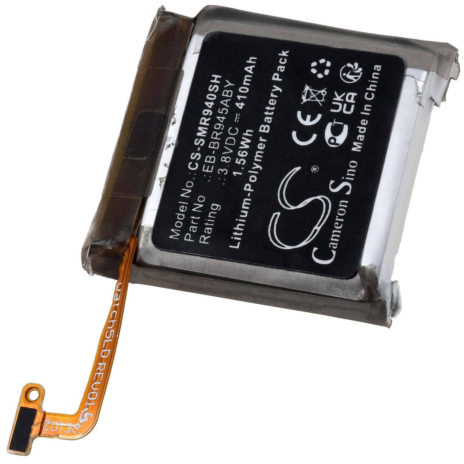 Powery Akku passend für Smartwatch Samsung Galaxy Watch 6 44mm SM-R945 Typ EB-BR945ABY, 3,8V, Li-Polymer
