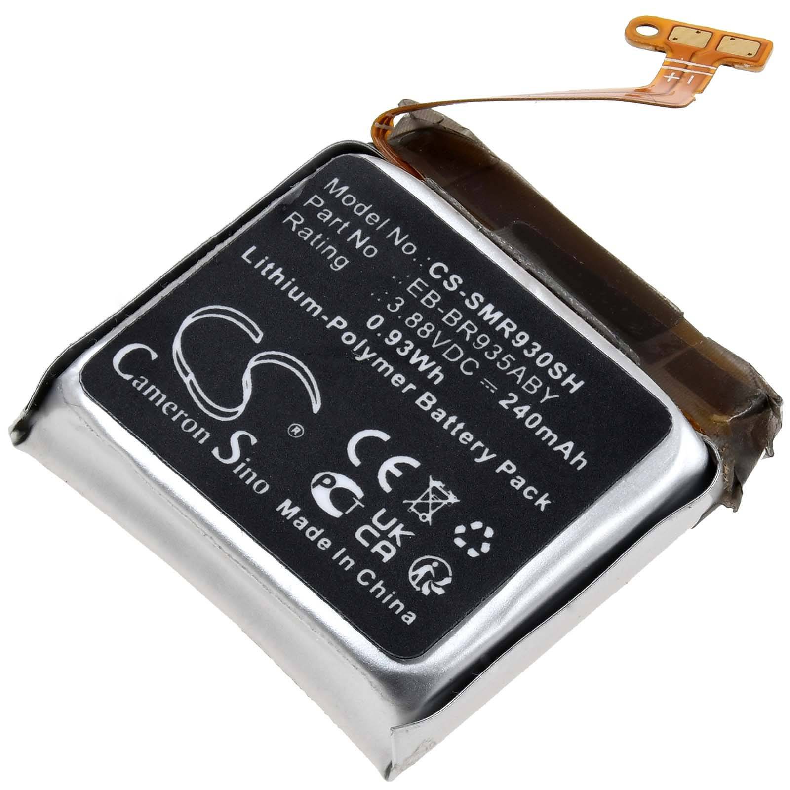 Powery Akku für Samsung SM-R930 SM-R935 Smartwatch, 3,88V, Li-Polymer