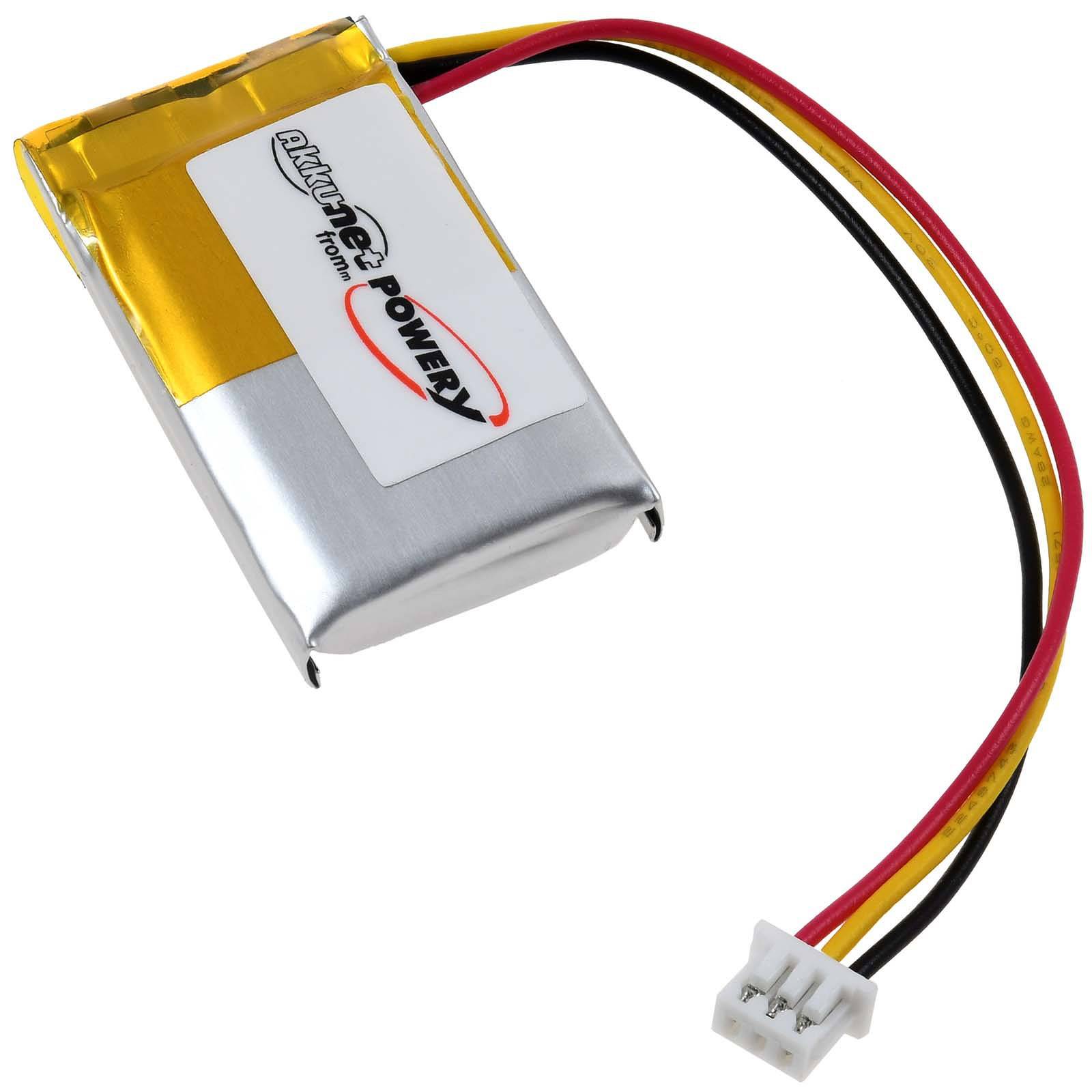 Powery Akku für Logitech 810-006368 PC-Maus, 3,7V, Li-Polymer