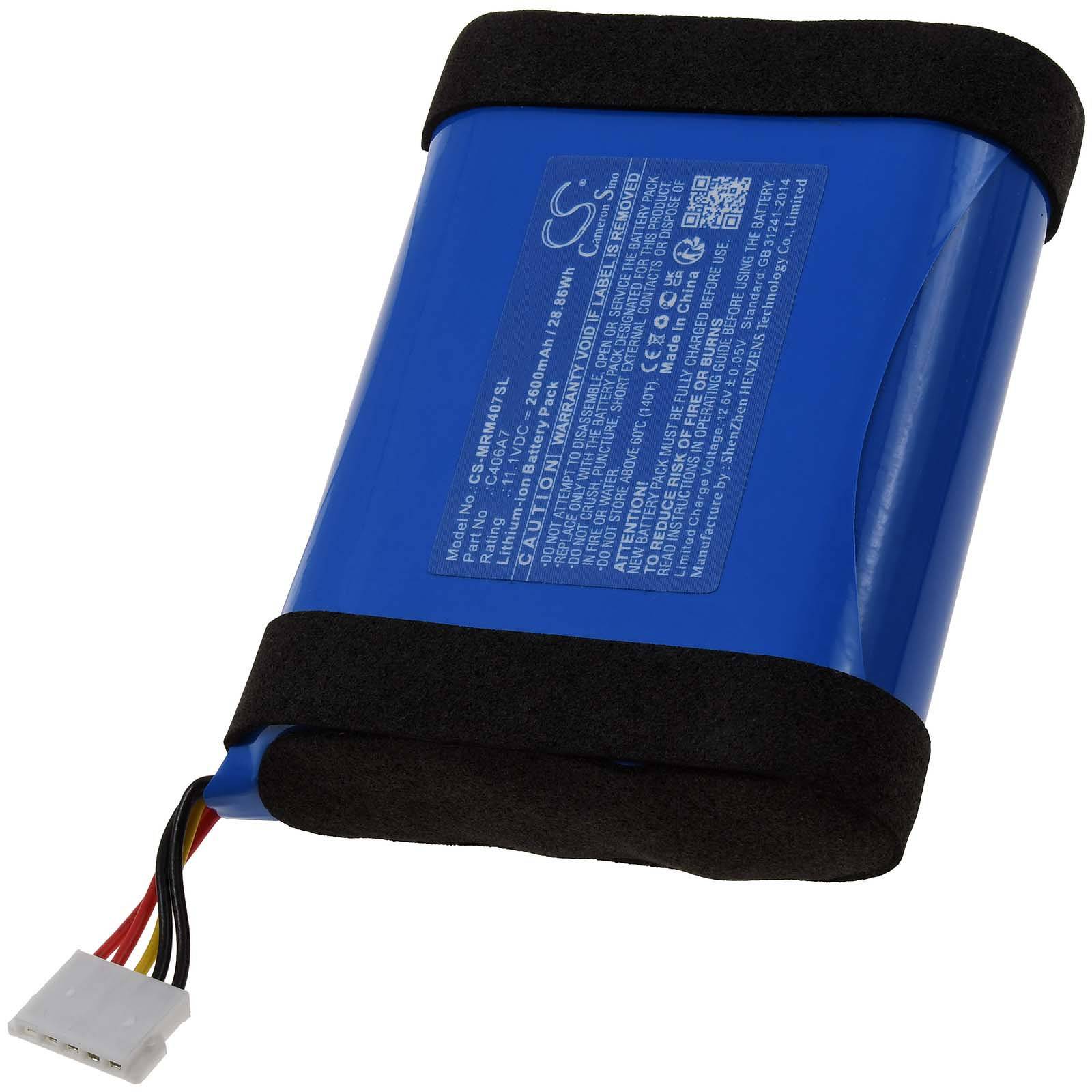 Powery Akku passend für Lautsprecher Marshall Middleton Typ C406A7, 11,1V, Li-Ion