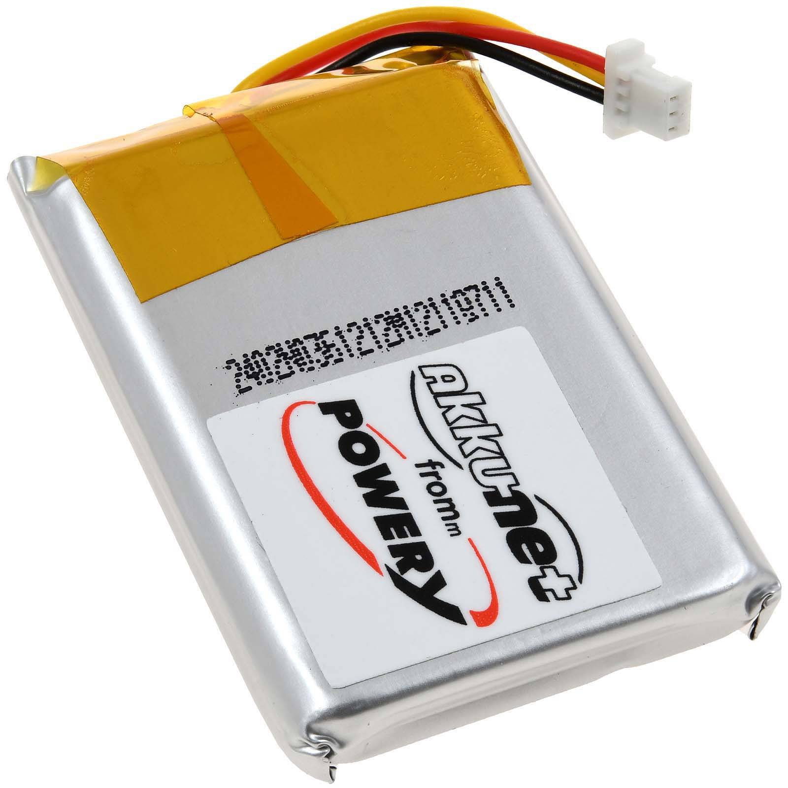 Powery Akku für Turtle Beach Ear Force Stealth 700 Gaming-Headset Kopfhörer, 3,7V, Li-Polymer