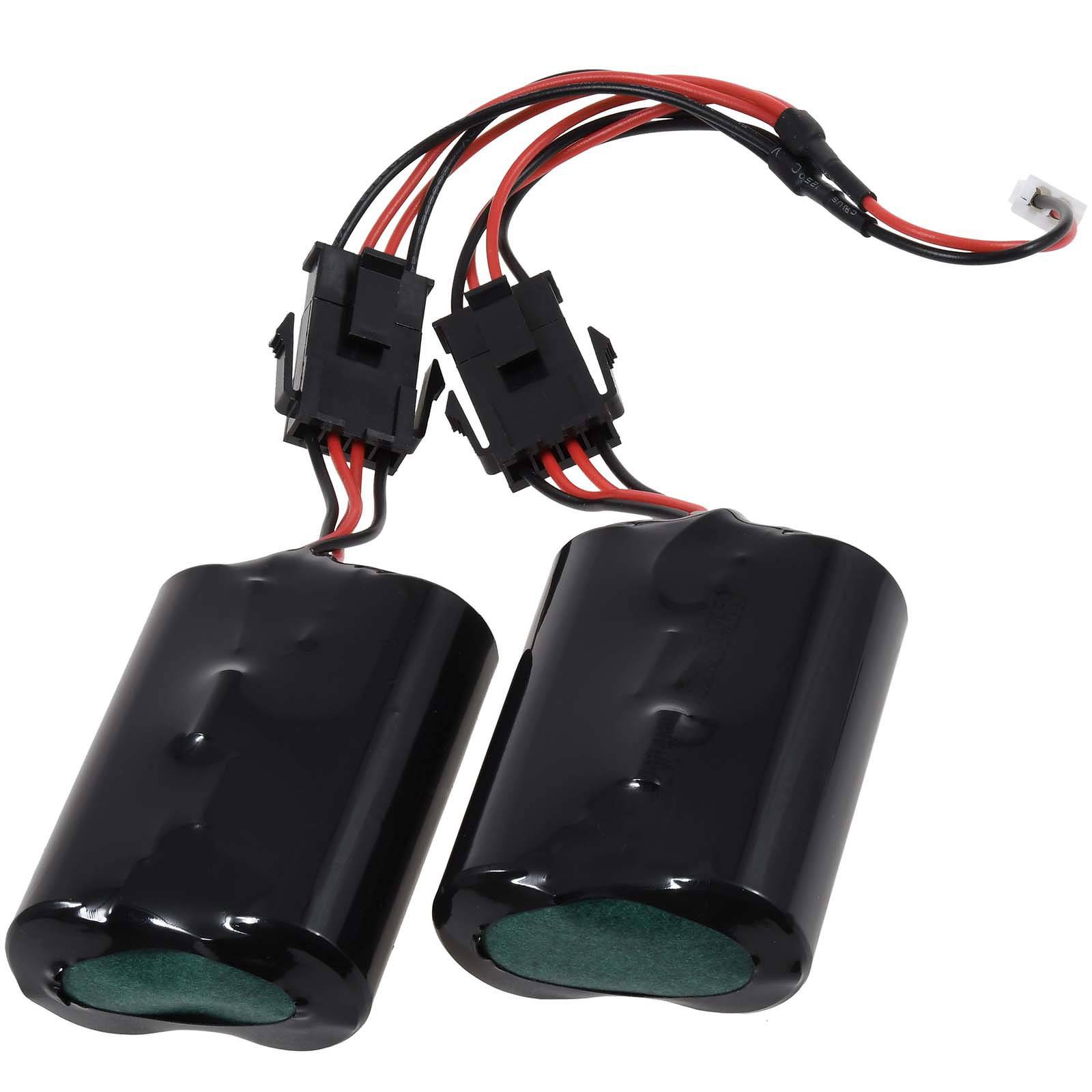 Powery Lithiumbatterie-Pack für Sirene Visonic MCS-720B / MCS-740 / Typ 2XER18505M Steckertyp beachten, 3,6V, Lithium-T