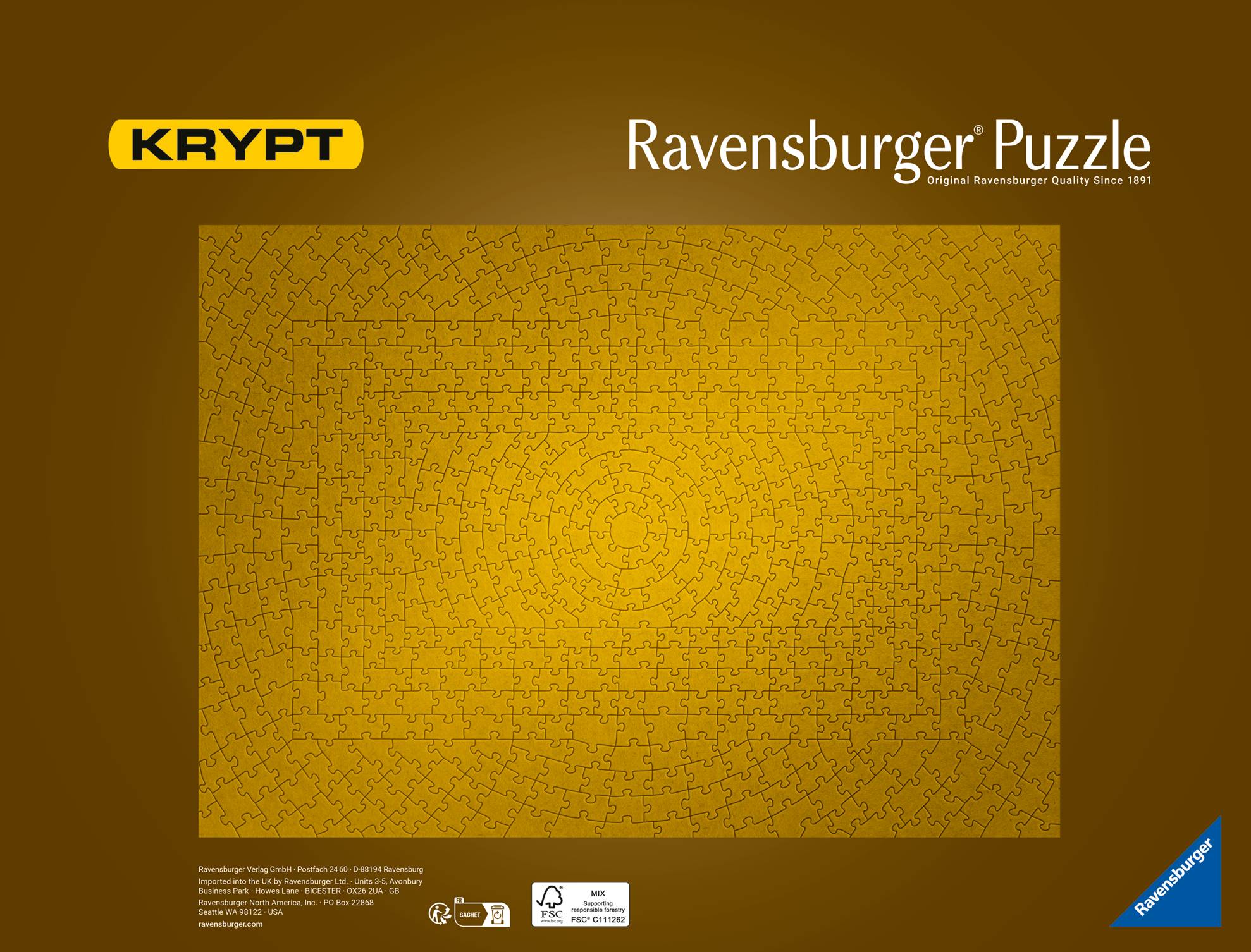 Ravensburger, Krypt Gold, 631 Teile Puzzle