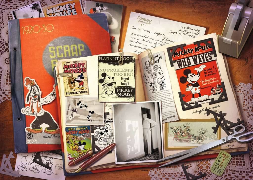 Ravensburger, 1930 Mickey Anniversary, 1000 Teile Puzzle, Größe 70 x 50 cm