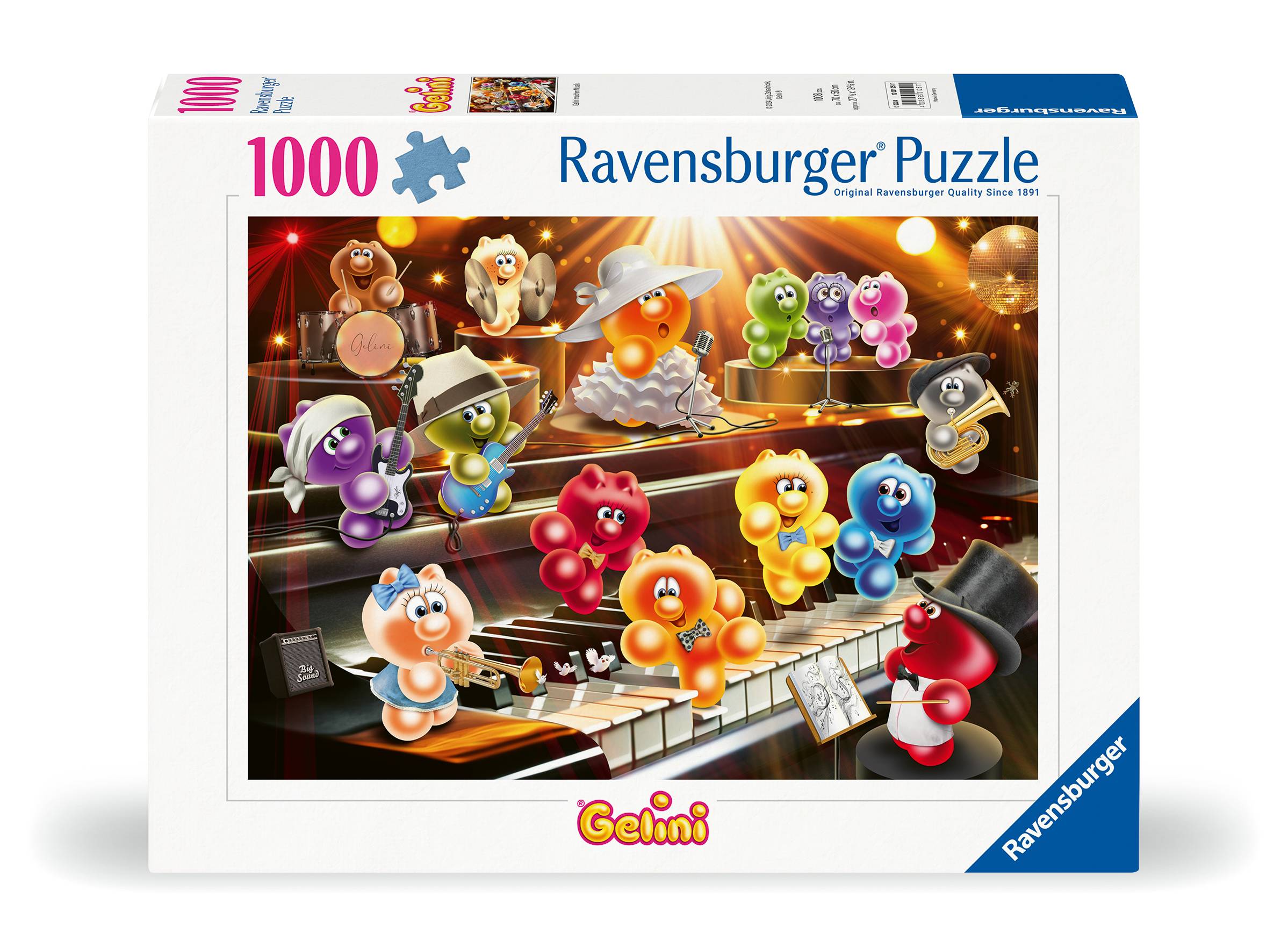 Ravensburger 12001251 Gelini machen Musik 1000 Teile Puzzle