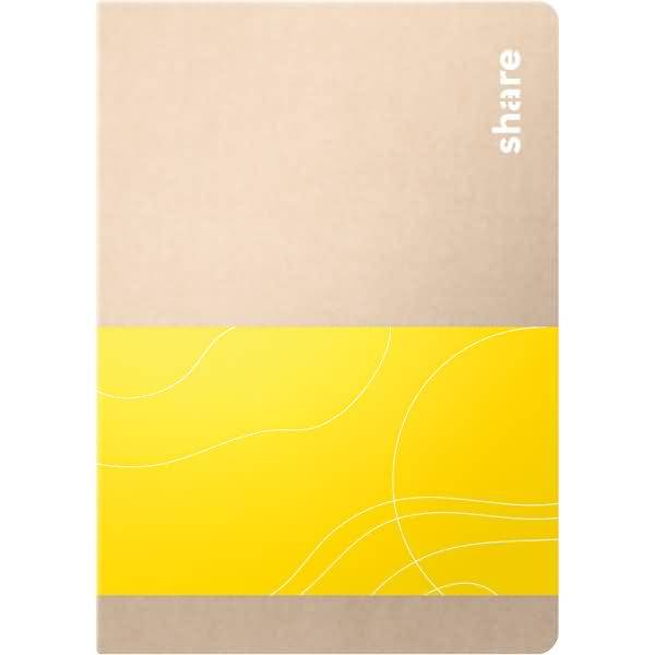 Notizheft 4-0015005 A6 liniert gelb