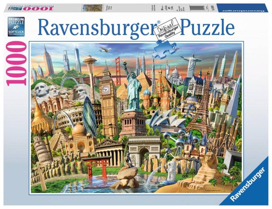 Puzzle Sehenswürdigkeiten Weltweit (1000 Teile)