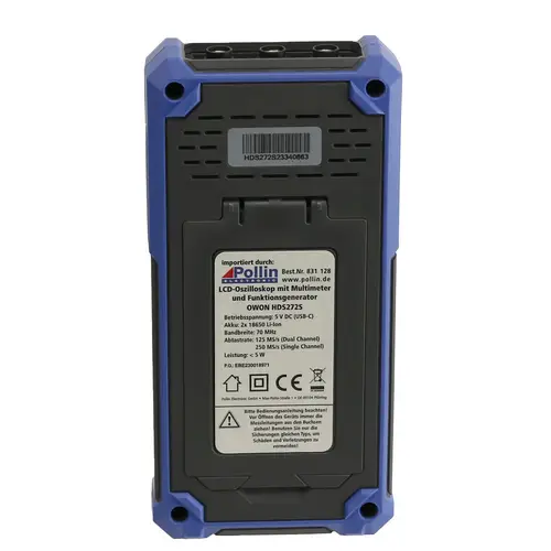 OWON LCD-Oszilloskop mit Multimeter und Funktionsgenerator, HDS272S, 2-Kanal, 70 MHz OWON LCD-Oszilloskop mit Multimeter und Funktionsgenerator, HDS272S, 2-Kanal, 70 MHz