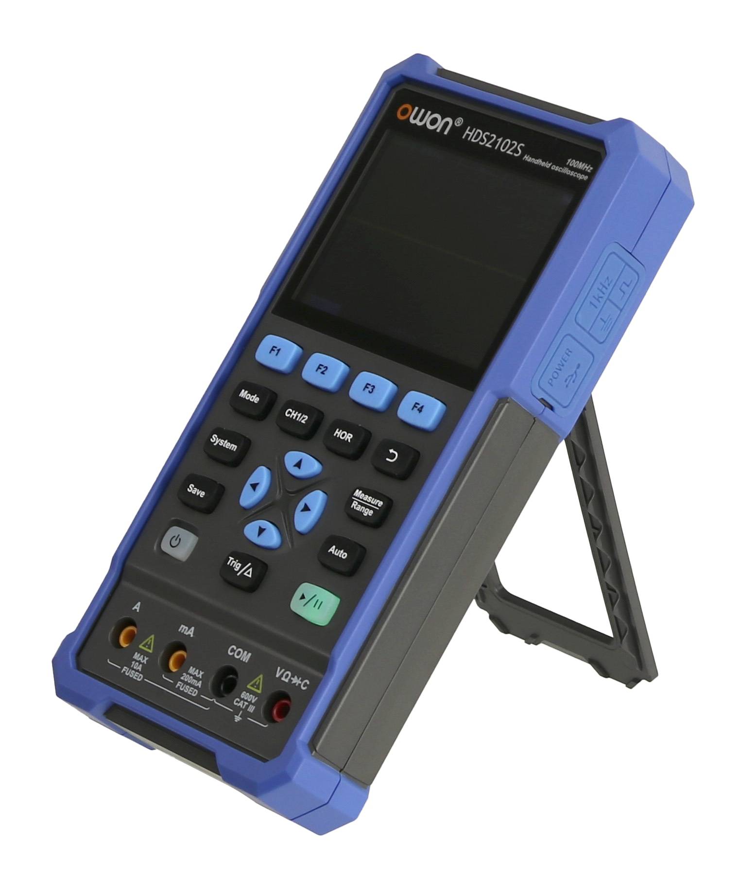 OWON LCD-Oszilloskop mit Multimeter und Funktionsgenerator, HDS2102S, 2-Kanal, 100 MHz