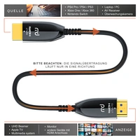 Primewire HDMI Kabel 2.1 Glasfaser, 8K 120Hz, 4k 240Hz, optisches Kabel HDR10+ 3D Ultra High Speed, Glasfaserkabel - 30m Primewire HDMI Kabel 2.1 Glasfaser, 8K 120Hz, 4k 240Hz, optisches Kabel HDR10+ 3D Ultra High Speed, Glasfaserkabel - 30m