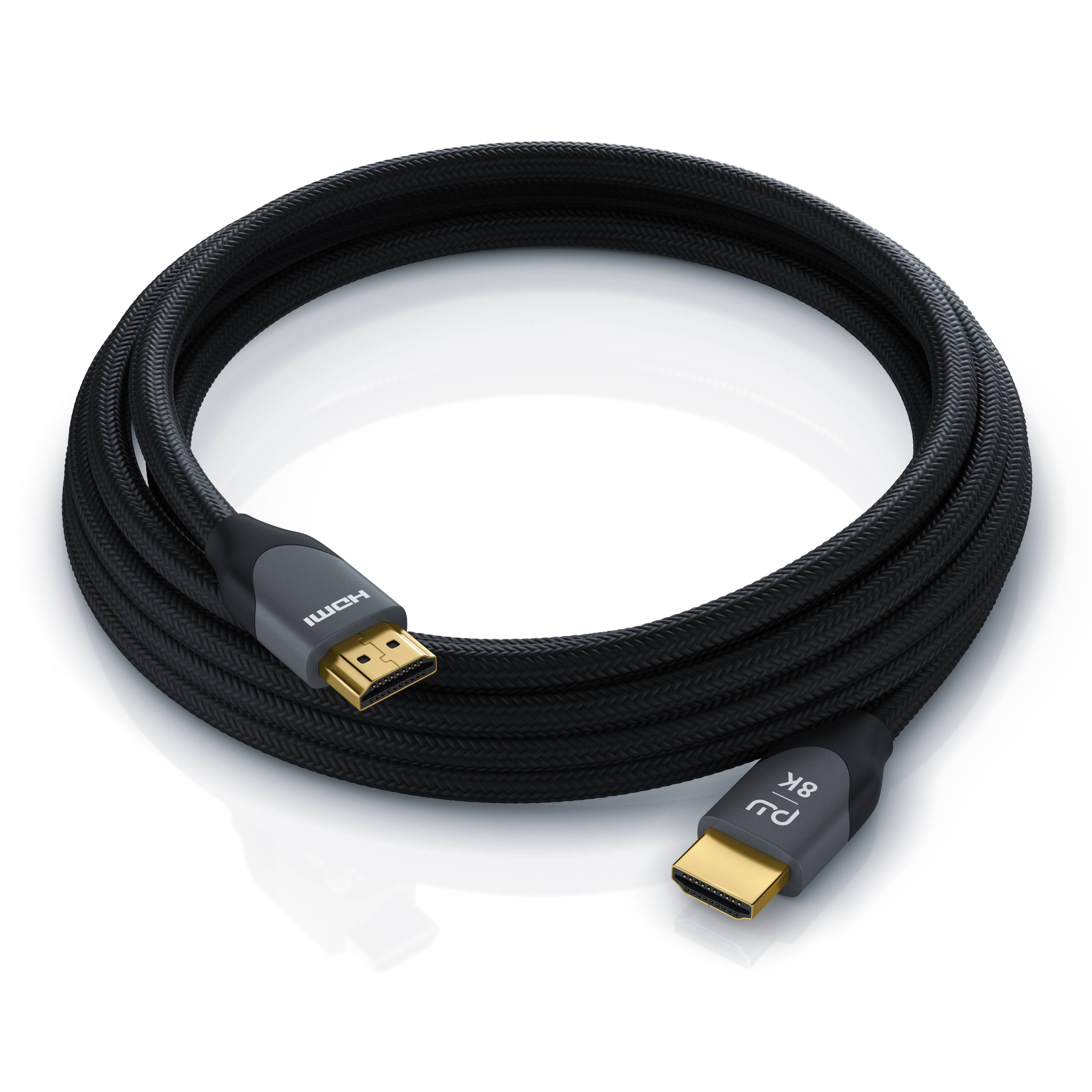 Primewire 8K Premium HDMI Kabel 2.1 mit Nylonummantelung, 7680 x 4320 @ 120 Hz mit DSC - 2m