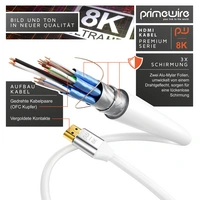 Primewire 8K Premium HDMI Ultra High Speed Kabel 2.1 7680 x 4320 @ 120 Hz mit DSC - 4m Primewire 8K Premium HDMI Ultra High Speed Kabel 2.1 7680 x 4320 @ 120 Hz mit DSC - 4m