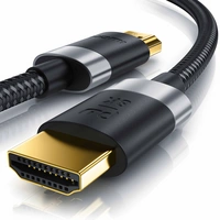Primewire - 3m High Speed 8K HDMI Kabel 2.1, Ethernet ARC 3D 4K Ultra HD 7680x4320 @ 120 Hz HDTV Full HD, Schwarz/Silber Primewire - 3m High Speed 8K HDMI Kabel 2.1, Ethernet ARC 3D 4K Ultra HD 7680x4320 @ 120 Hz HDTV Full HD, Schwarz/Silber
