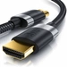 Primewire - 5m High Speed 8K HDMI Kabel 2.1, Ethernet ARC 3D 4K Ultra HD 7680x4320 @ 120 Hz HDTV Full HD, Schwarz/Silber Primewire - 5m High Speed 8K HDMI Kabel 2.1, Ethernet ARC 3D 4K Ultra HD 7680x4320 @ 120 Hz HDTV Full HD, Schwarz/Silber