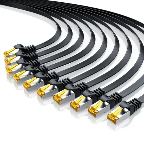 Primewire LAN-Kabel CAT.7, RJ-45 (Ethernet), CAT 7 Flachband U/FTP Gigabit Netzwerkkabel 10 Gbit/s Patchkabel - 7,5m Primewire LAN-Kabel CAT.7, RJ-45 (Ethernet), CAT 7 Flachband U/FTP Gigabit Netzwerkkabel 10 Gbit/s Patchkabel - 7,5m
