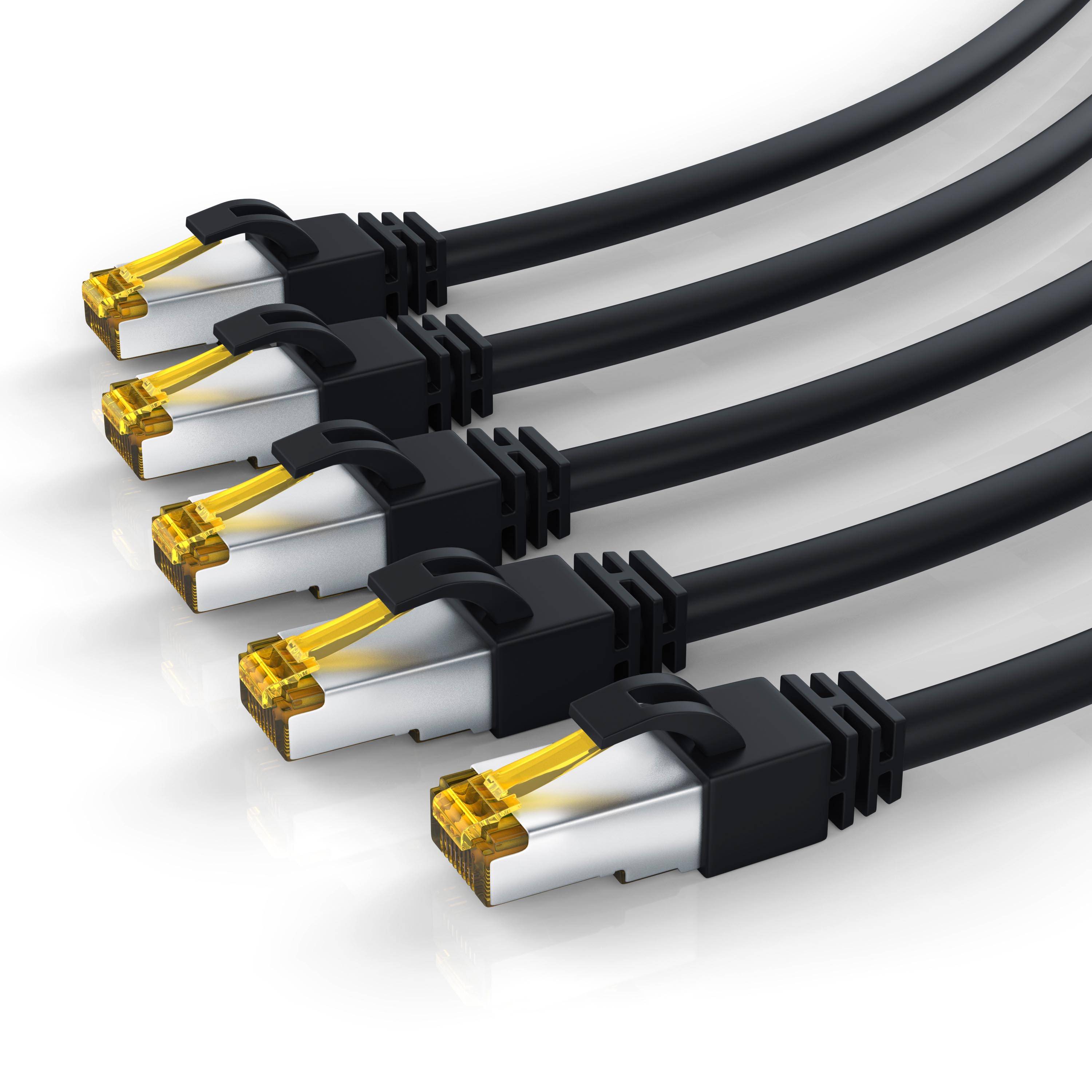 Primewire LAN-Kabel CAT.7, RJ-45 (Ethernet), Gigabit Ethernet S/FTP Netzwerkkabel, 10000 Mbit/s, Patchkabel - 25m
