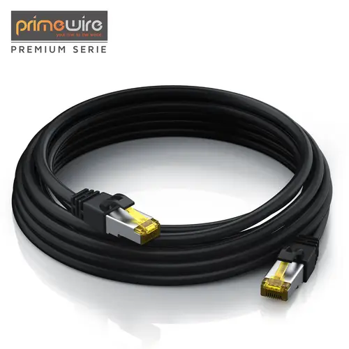 Primewire LAN-Kabel CAT.7, RJ-45 (Ethernet), Gigabit Ethernet S/FTP Netzwerkkabel, 10000 Mbit/s, Patchkabel - 10m Primewire LAN-Kabel CAT.7, RJ-45 (Ethernet), Gigabit Ethernet S/FTP Netzwerkkabel, 10000 Mbit/s, Patchkabel - 10m