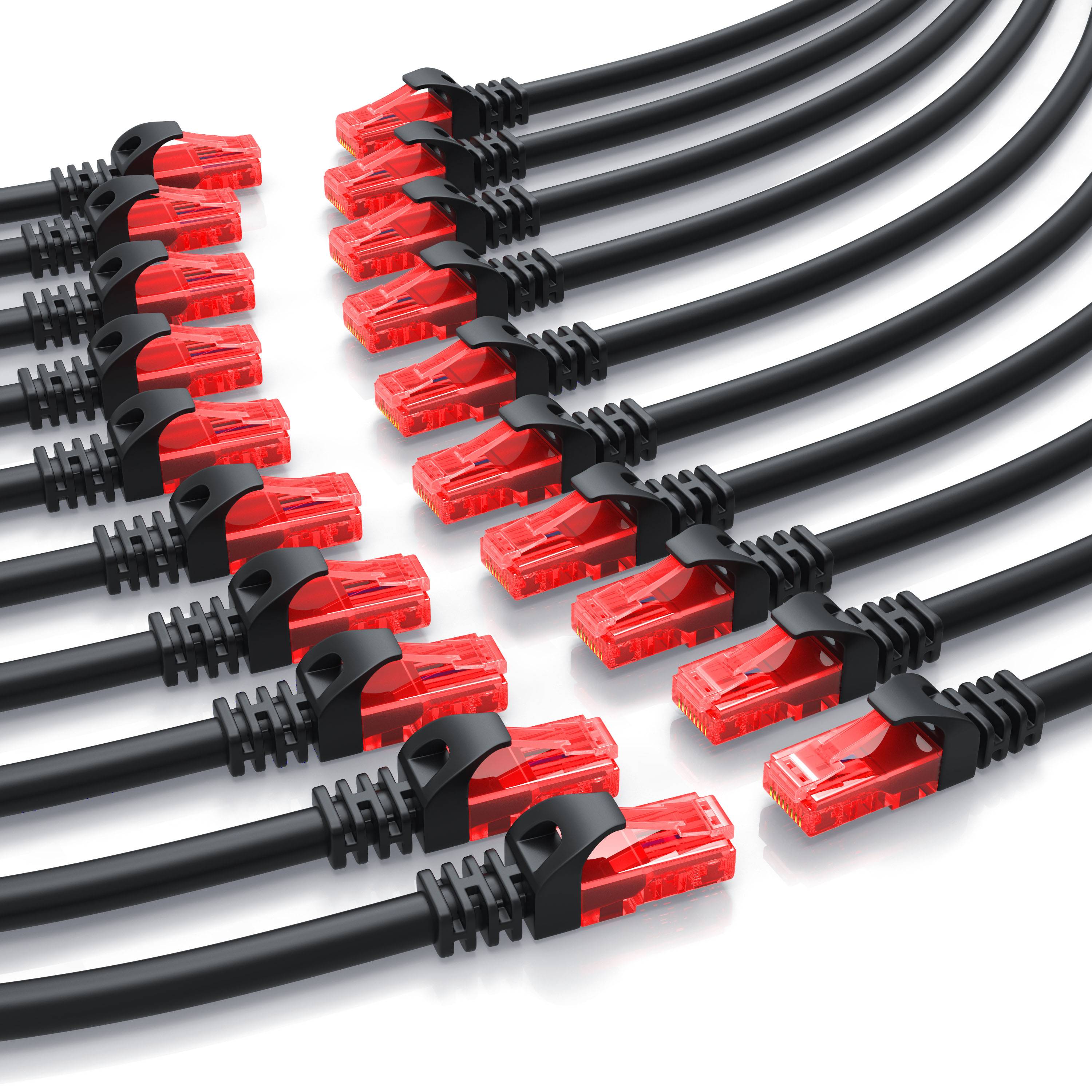 CSL Cat 6 Gigabit Ethernet LAN Kabel, mehrfach Geschirmt, UTP Gigabit 1000 Mbit/s Patchkabel, Netzwerkkabel - 30m