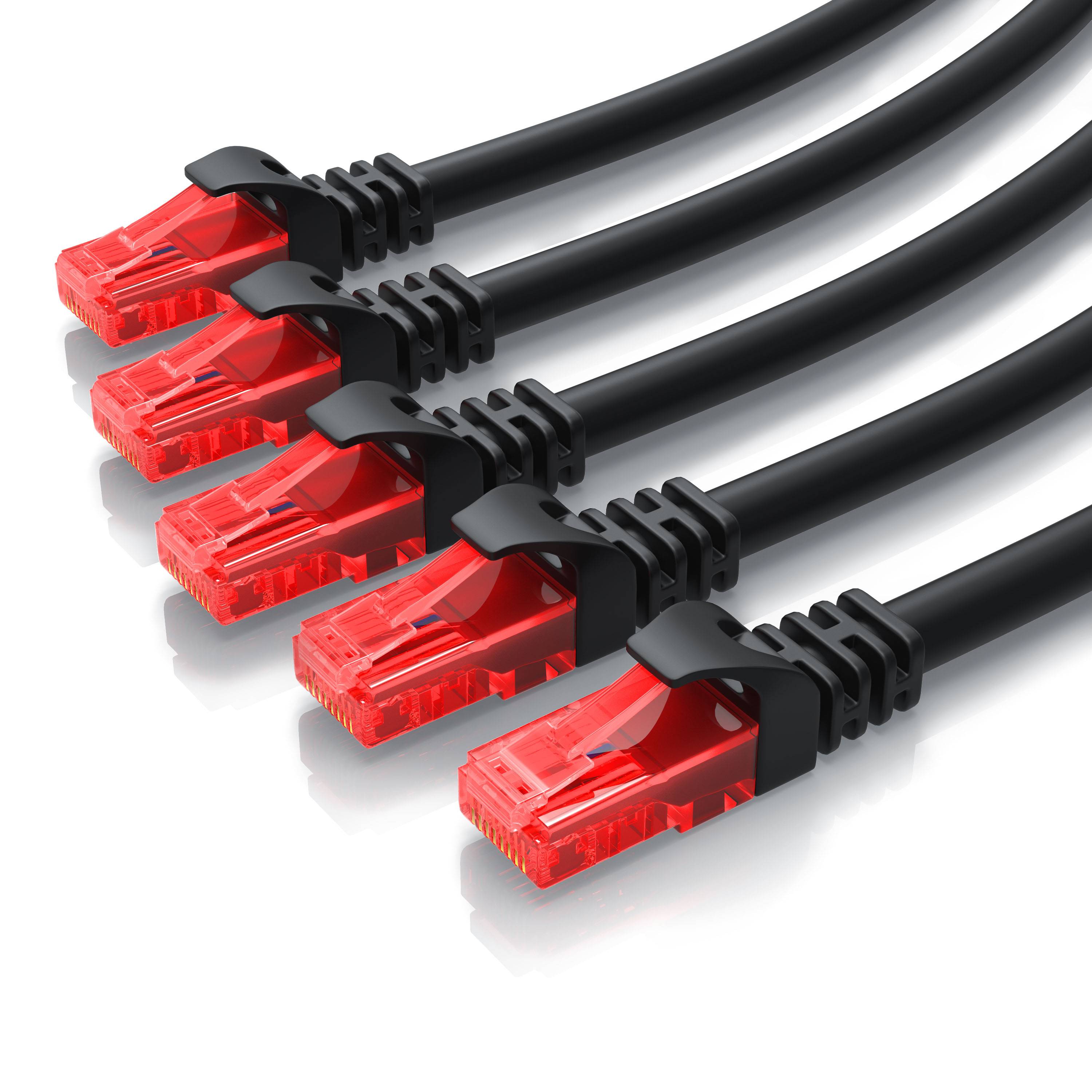 CSL Cat 6 Gigabit Ethernet LAN Kabel, mehrfach Geschirmt, UTP Gigabit 1000 Mbit/s Patchkabel, Netzwerkkabel - 30m