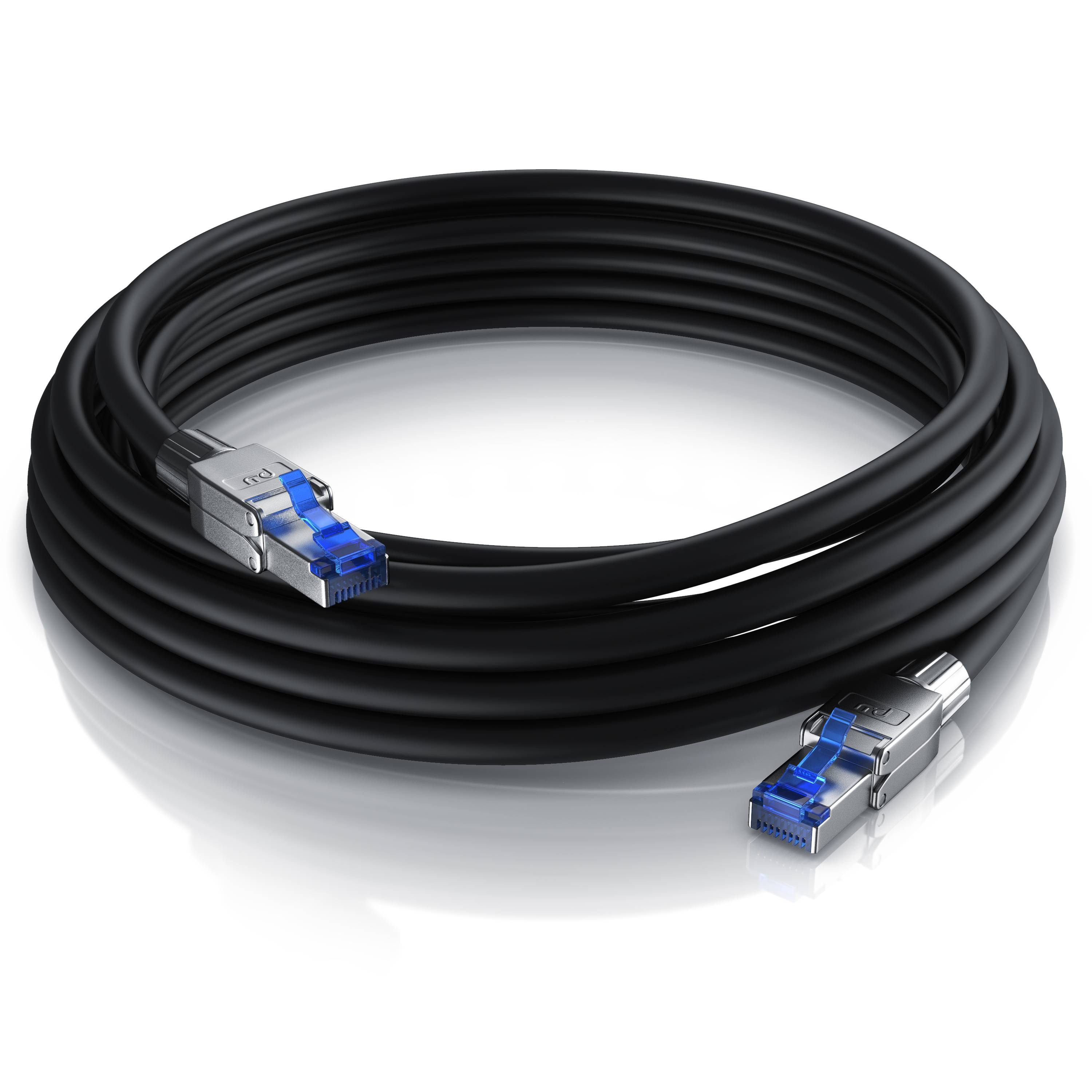 Primewire Patchkabel CAT 8 - Gigabit Ethernet LAN Kabel - 40 Gbit/s - S/FTP PIMF Schirmung - Netzwerkkabel - 2m