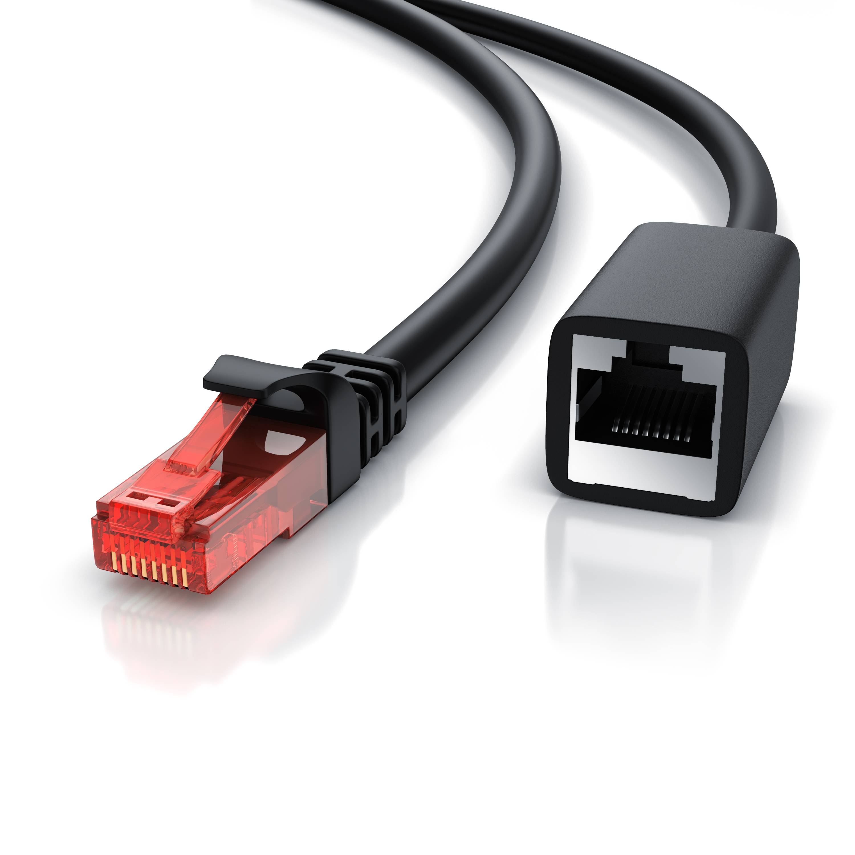 CSL Patchkabel CAT 6 Verlängerungskabel - Gigabit Ethernet LAN Kabel - UTP - 1000 Mbit/s - Netzwerkkabel - 3m