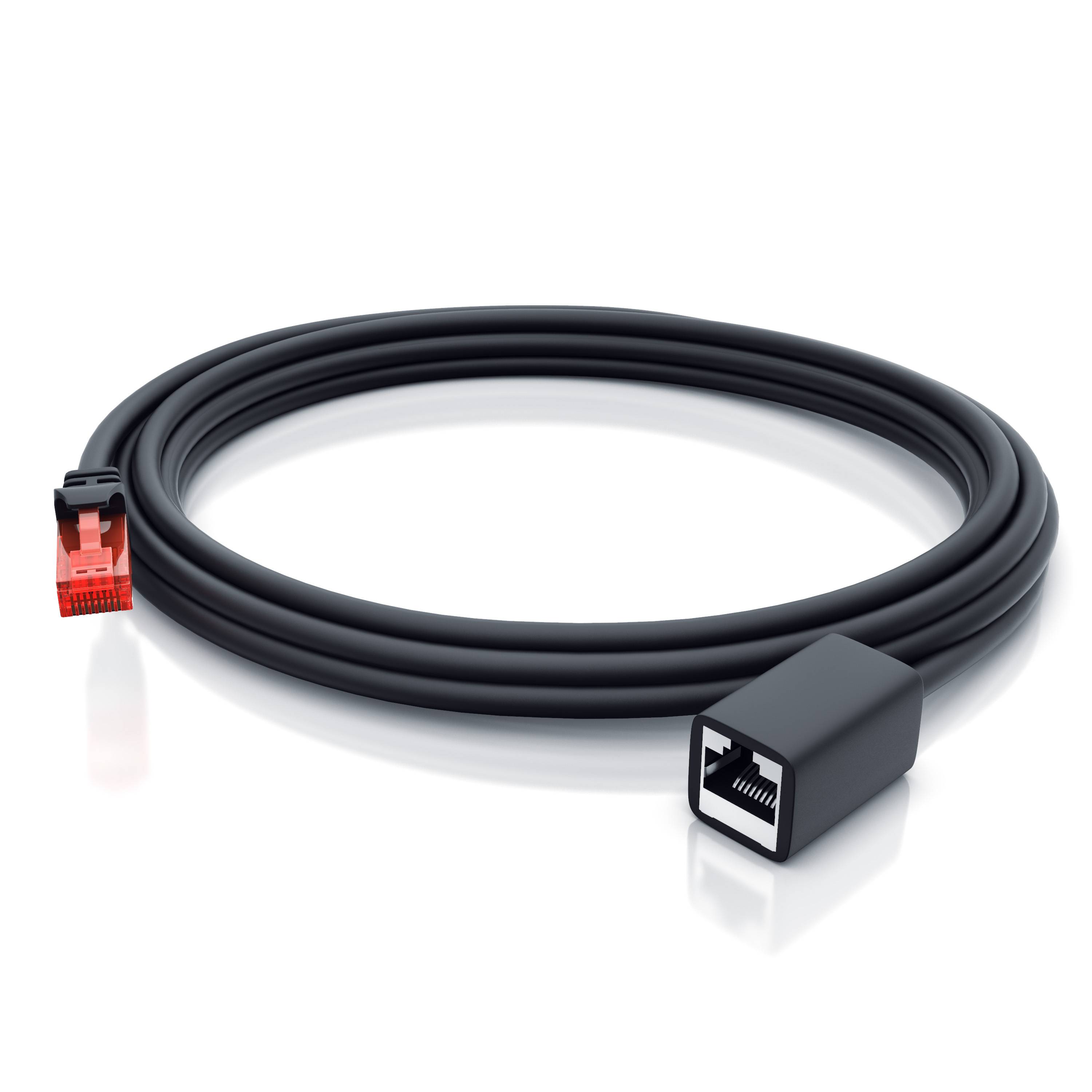 CSL Patchkabel CAT 6 Verlängerungskabel - Gigabit Ethernet LAN Kabel - UTP - 1000 Mbit/s - Netzwerkkabel - 3m