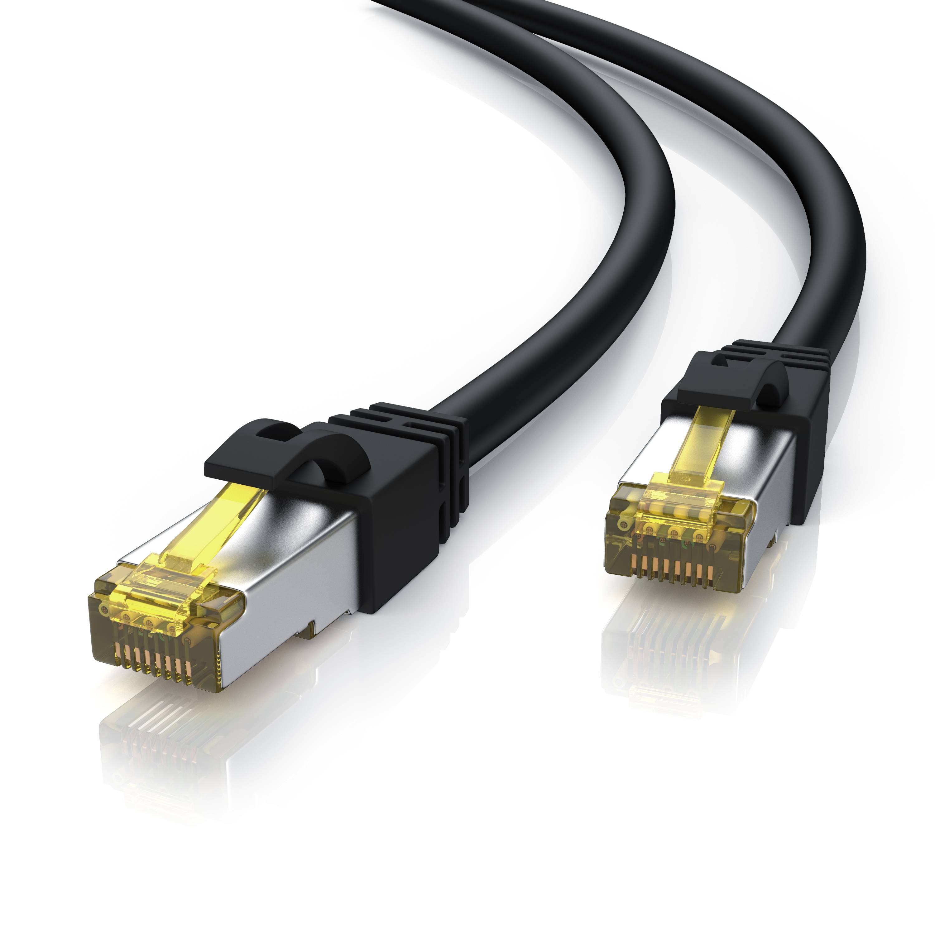 Primewire Outdoor Patchkabel - CAT 7 - mit IP66 - 10 Gbit/s - S/FTP PiMF Schirmung - Netzwerkkabel - 5m