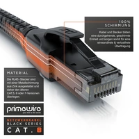 Primewire Patchkabel CAT 8 mit Baumwollmantel, Gigabit Ethernet LAN Kabel, 40 Gbit/s S/FTP PIMF Netzwerkkabel - 3m Primewire Patchkabel CAT 8 mit Baumwollmantel, Gigabit Ethernet LAN Kabel, 40 Gbit/s S/FTP PIMF Netzwerkkabel - 3m