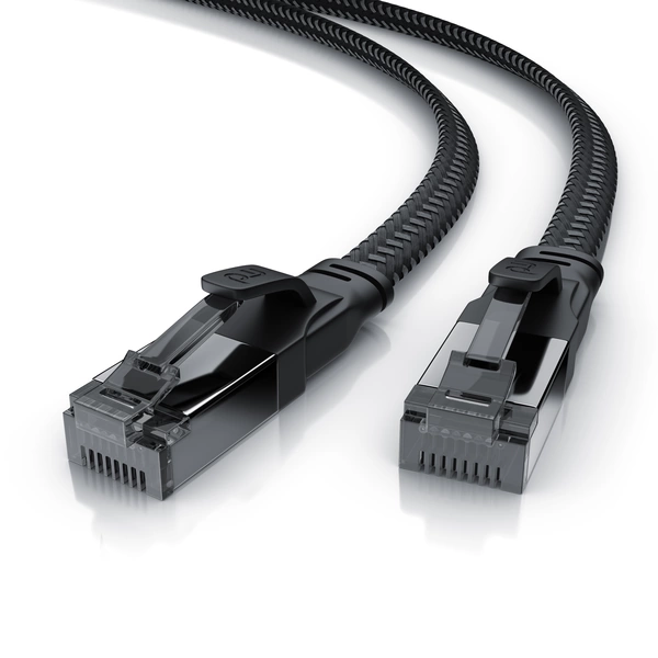 Primewire CAT 8.1 Netzwerkkabel Flach 40 Gbits, LAN Kabel Patchkabel, Gigabit RJ45 Ethernet, Flachbandkabel - 7,5m Primewire CAT 8.1 Netzwerkkabel Flach 40 Gbits, LAN Kabel Patchkabel, Gigabit RJ45 Ethernet, Flachbandkabel - 7,5m