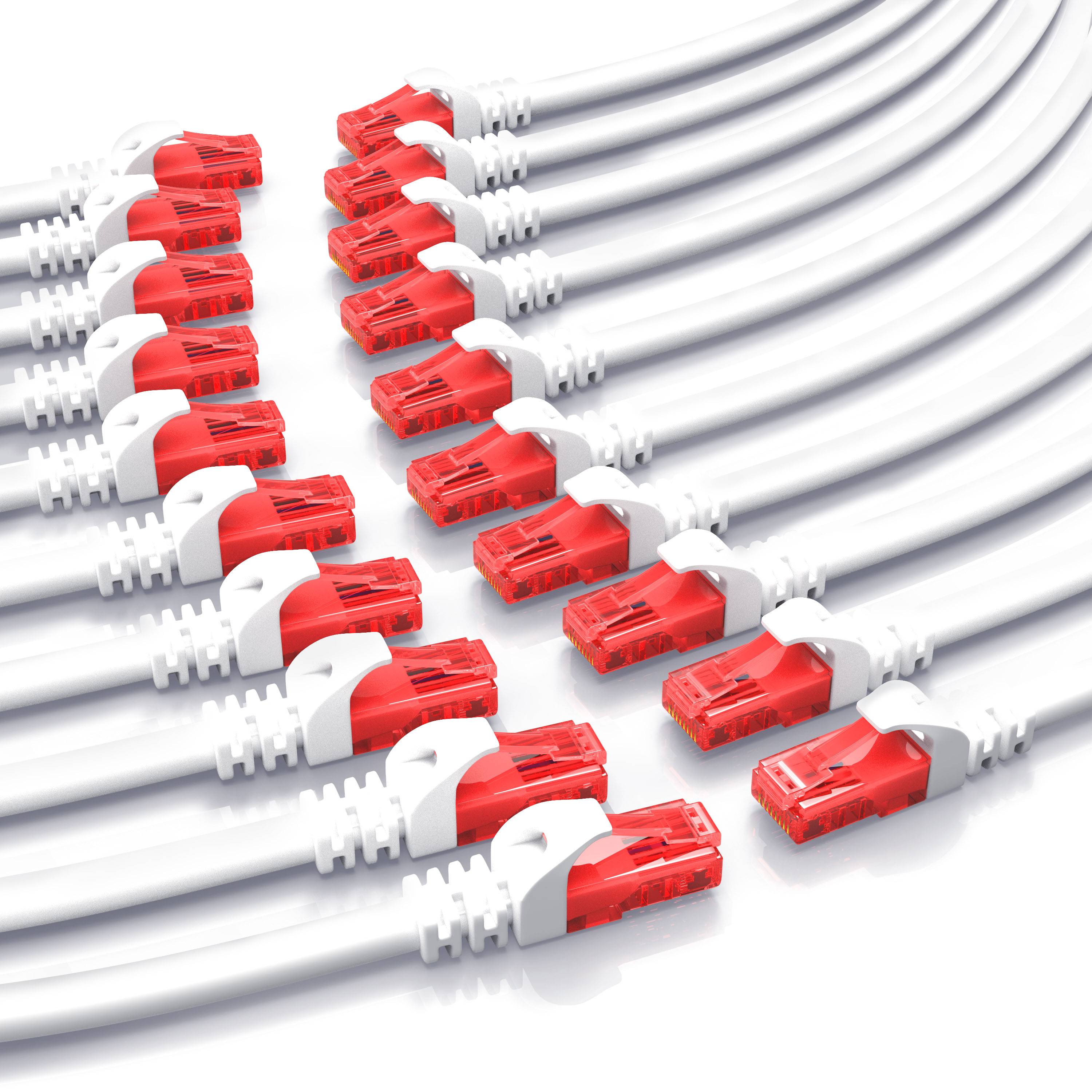 CSL Cat 6 Gigabit Ethernet LAN Kabel, mehrfach Geschirmt, UTP Gigabit 1000 Mbit/s Patchkabel, Netzwerkkabel - 7,5m