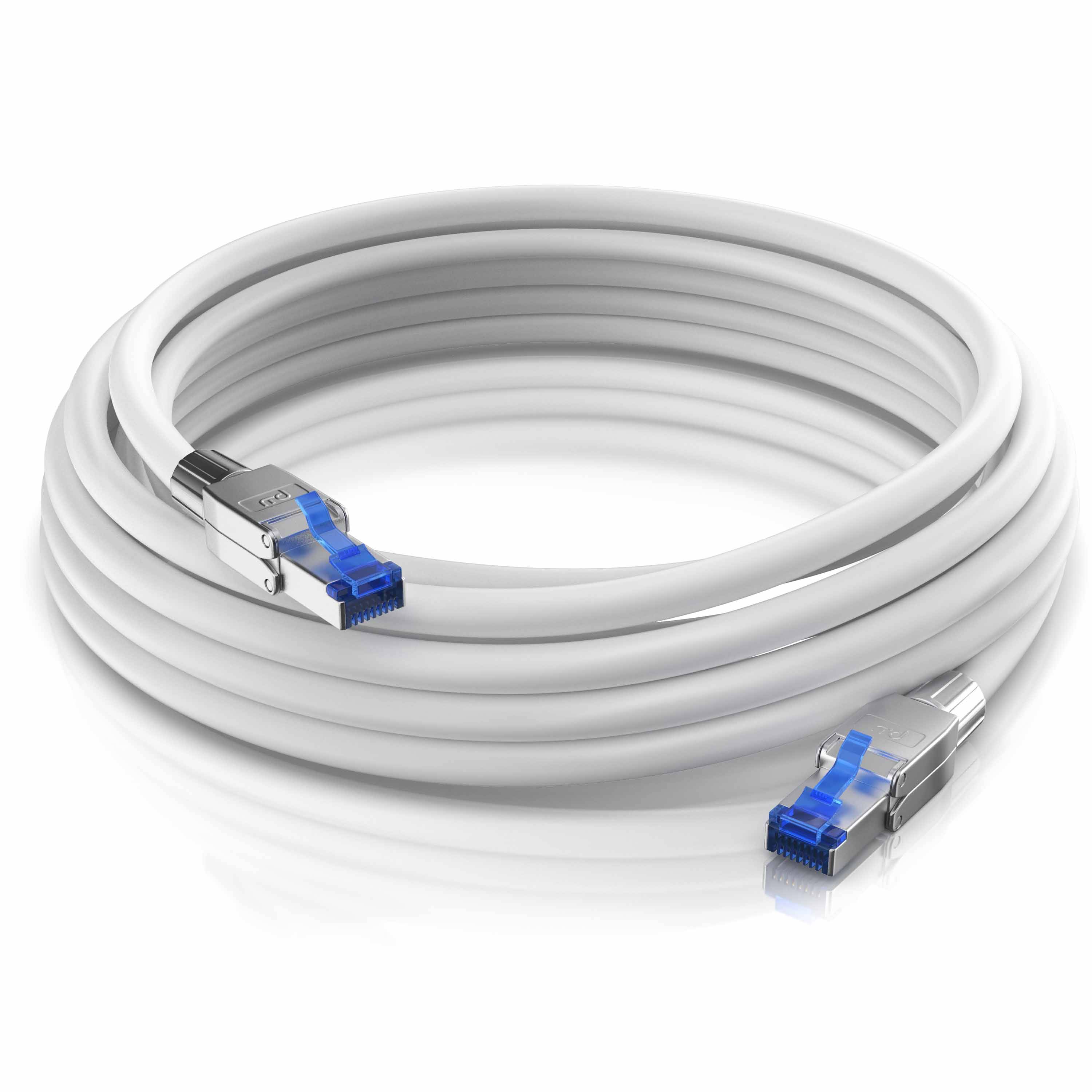 Primewire Patchkabel CAT 8 - Gigabit Ethernet LAN Kabel - 40 Gbit/s - S/FTP PIMF Schirmung - Netzwerkkabel - 15m