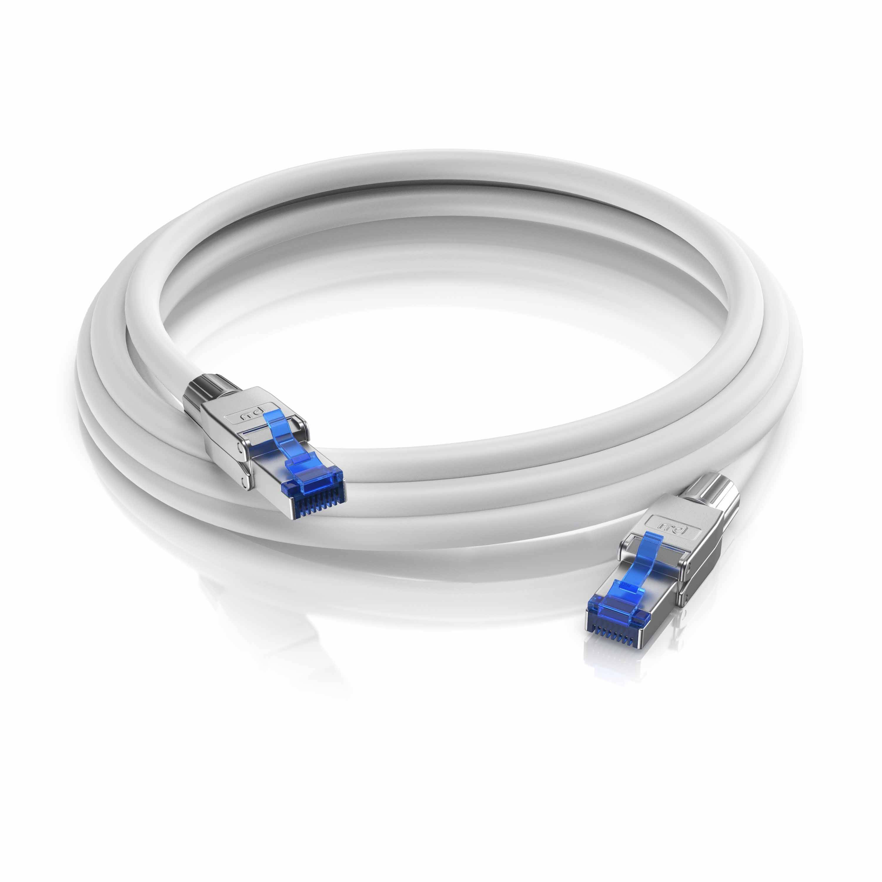 Primewire Patchkabel CAT 8 - Gigabit Ethernet LAN Kabel - 40 Gbit/s - S/FTP PIMF Schirmung - Netzwerkkabel - 30m