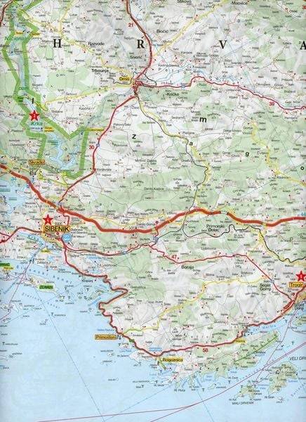 MARCO POLO Karte HR Dalmatien, Kroatische Küste 1: 200 000