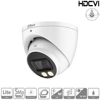 Dahua - HAC-HDW1509TP-IL-A-0280B-S2 - HDCVI - Eyeball, - 5MP/Duale Beleuchtung - 2,8 mm fix Objektiv - 2x Warmweiß Lich