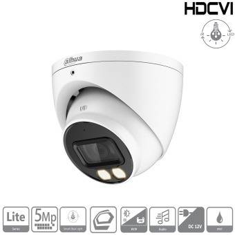 Dahua - HAC-HDW1509TP-IL-A-0280B-S2 - HDCVI - Eyeball, - 5MP/Duale Beleuchtung - 2,8 mm fix Objektiv - 2x Warmweiß Lich