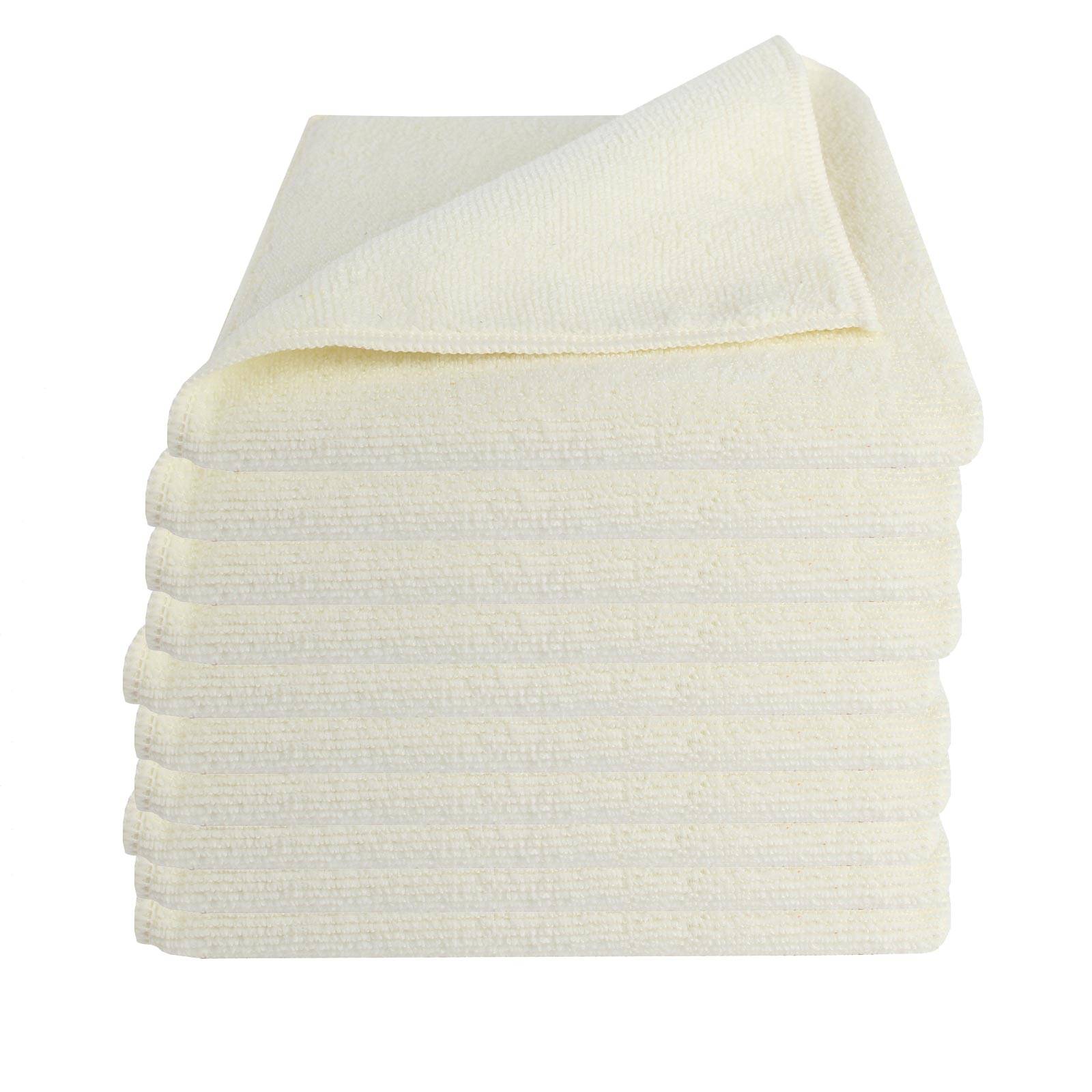 bellanet Microfasertuch Micro Star 10 Stück - Farbe:cremeweiß