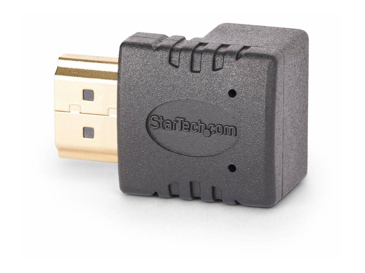 StarTech.com Down Angle HDMI 2.0 Adapter, 90-Degree HDMI Port Saver, M/F