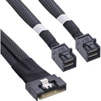 INLINE - Slim SAS Kabel SFF-8654 8i zu 2x SFF-8643 0.5m - - 0.5 m - Kabel - Digital/Daten
